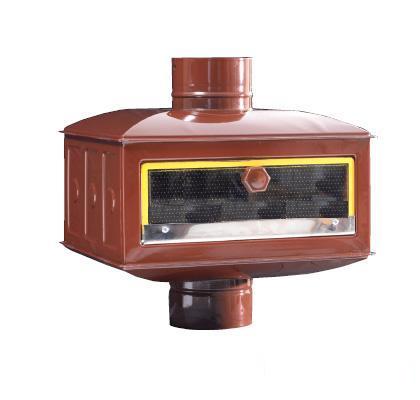 Combustion stove flue oven