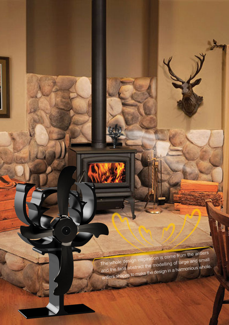 ANTLER HEAT POWERED FAN